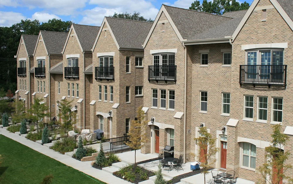 row of townhomes